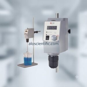 Digital LED Overhead Stirrer DLAB OS40-Pro with stand and mixing shaft