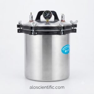 Front view of the portable autoclave pressure sterilizer AT-P18A