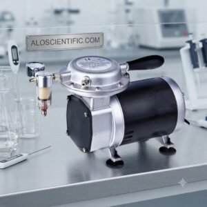 Vacuum Pump AS29 dual cylinder front view for laboratory work