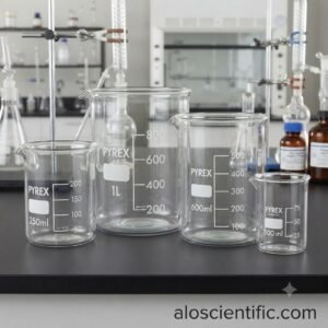 Pyrex 500 ml glass beaker for large volume liquid preparation