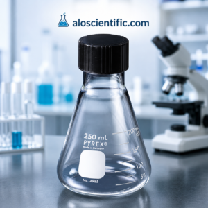 Conical Flask Screw Cap Pyrex for laboratory use in BD