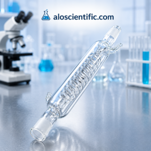 Condenser Coiled Pyrex for laboratory distillation in BD