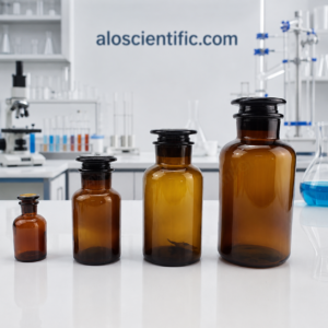 Amber Reagent Bottle for safe laboratory chemical storage