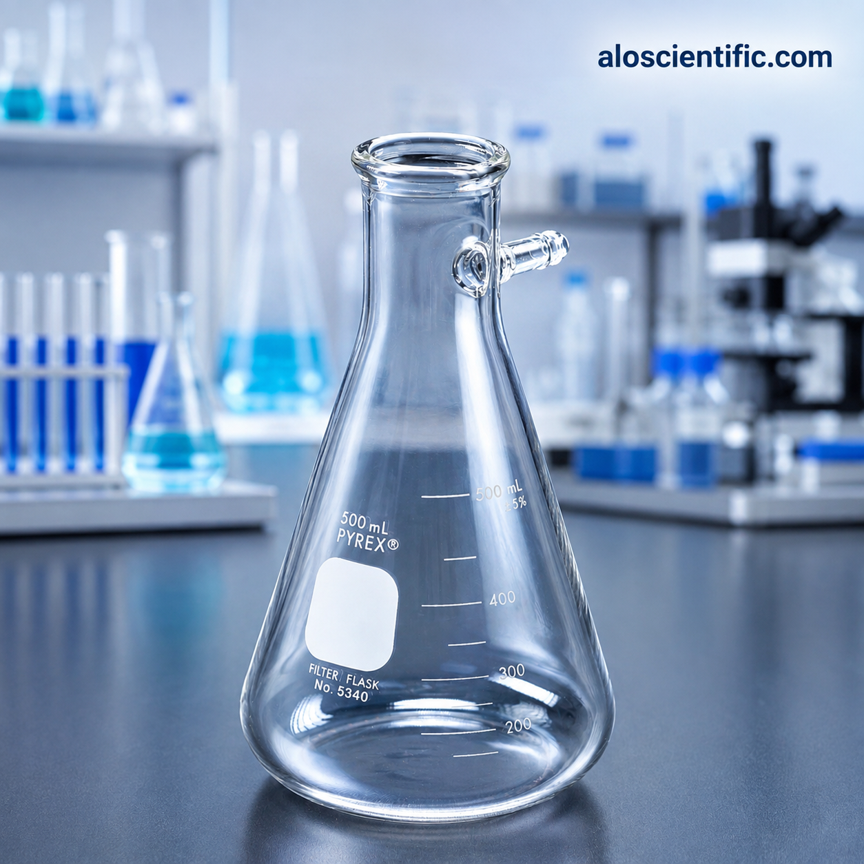 Filtering Flask Pyrex for laboratory filtration