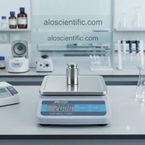 AND-GULF EF-3G Electronic Balance placed on a flat laboratory desk.