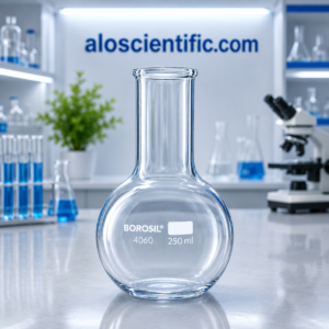 Flat Bottom Flask Pyrex laboratory glassware