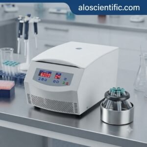 Tabletop Low Speed Centrifuge TDL-24 main system view in laboratory