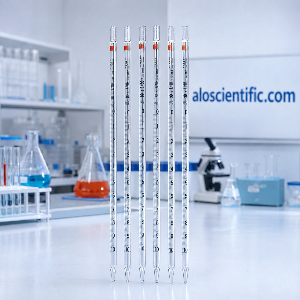 Pipette Graduated Pyrex for accurate laboratory liquid measurement