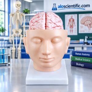 Brain with Arteries on Head Model XC-318