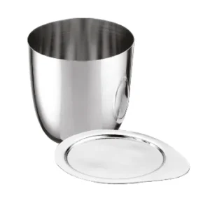 High purity platinum crucible with matching lid