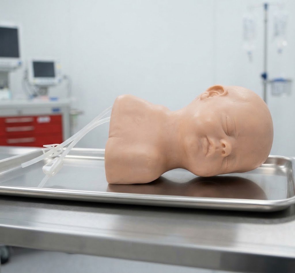 XC-409E Neonate Scalp Venipuncture Model for Nursing Training
